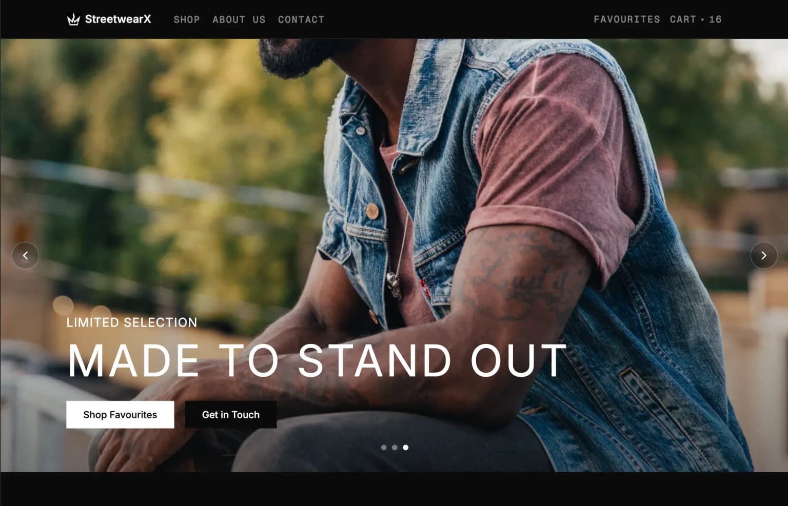 Admin and product editor interface